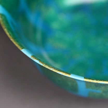 Large Gold Decorated Bowl ー小野 伯子 “釉裏金彩 菓子鉢”