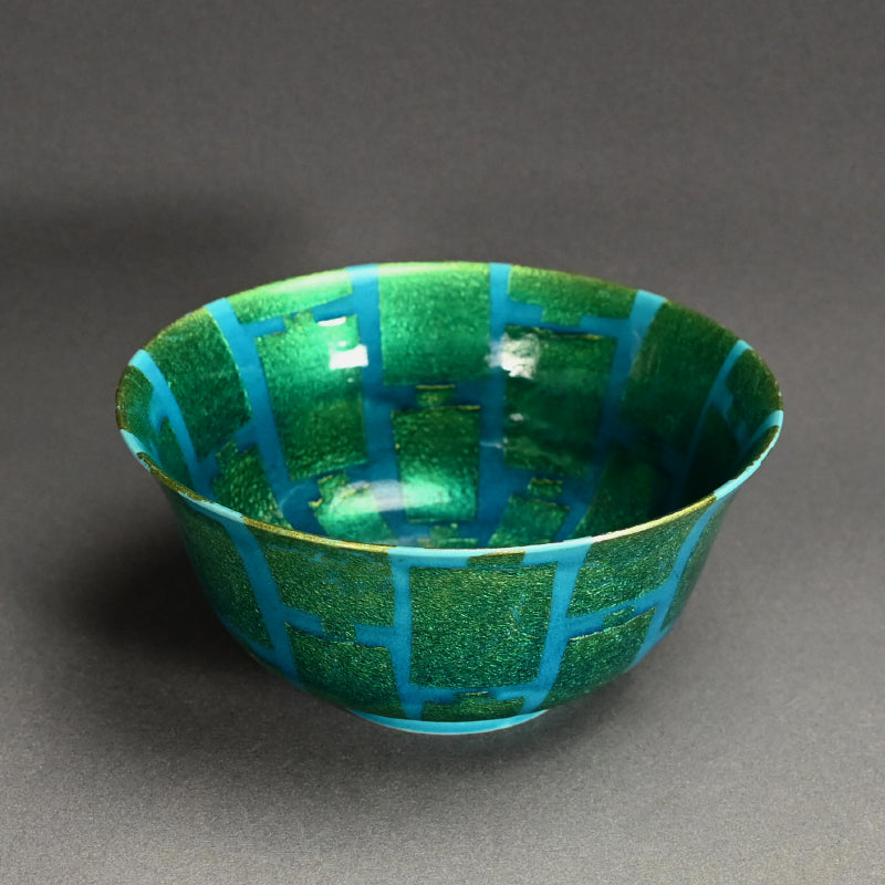 Large Gold Decorated Bowl ー小野 伯子 “釉裏金彩 菓子鉢”