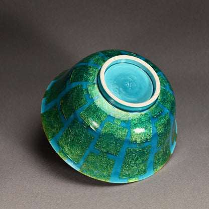 Large Gold Decorated Bowl ー小野 伯子 “釉裏金彩 菓子鉢”