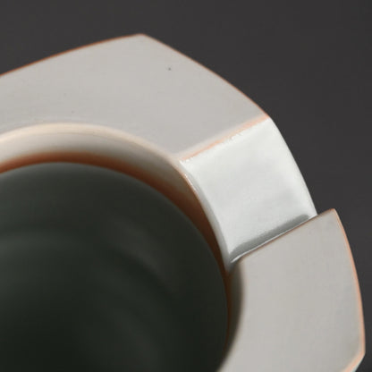 Huge Porcelain Koro Incense burner ー深見 陶治 “青白磁 翔 飾 香爐”