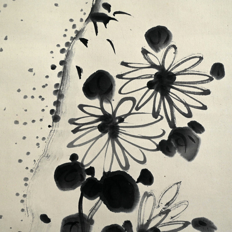 Pine and Chrysanthemum, 1927 ー福田 古道人 “松菊図”