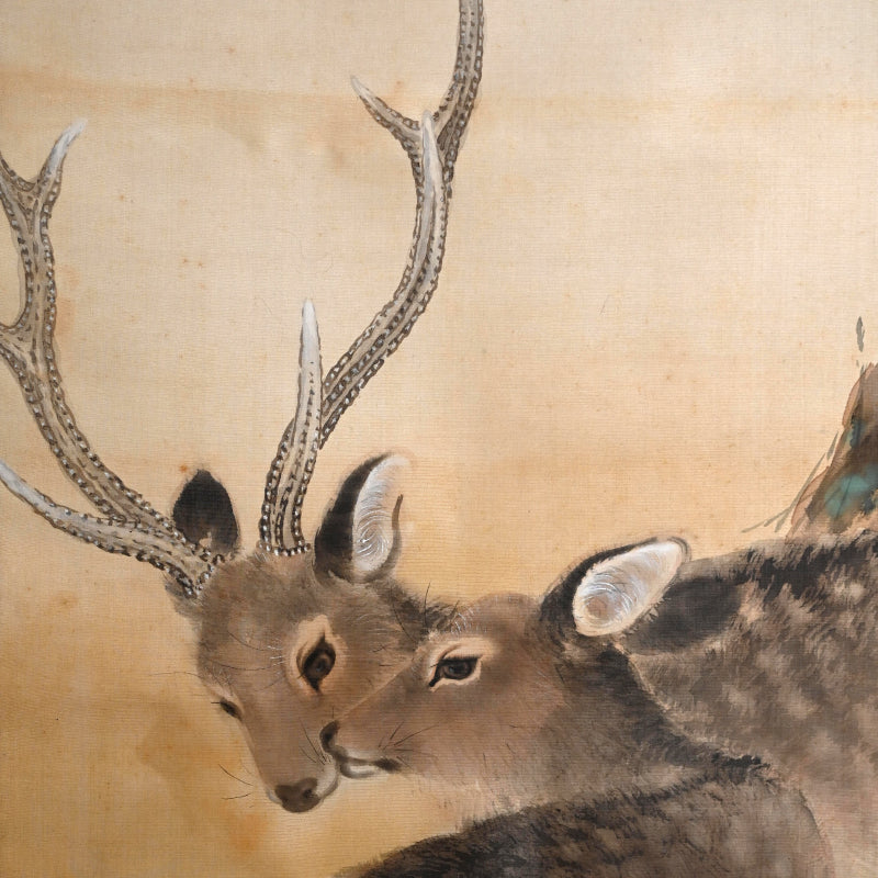 Deer in the Pine Forest ー岡本 芳水
