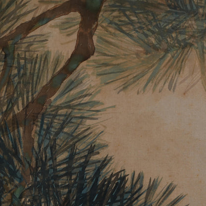Deer in the Pine Forest ー岡本 芳水