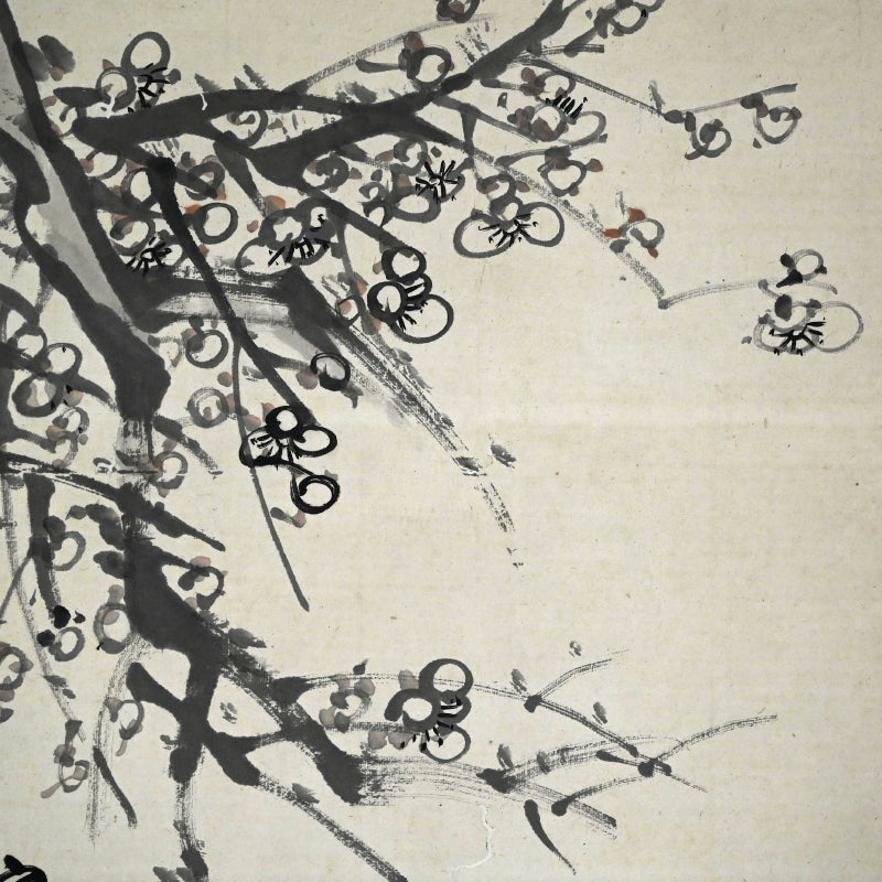 Massive Literati Painting of a Plum Tree ー豊島 海城