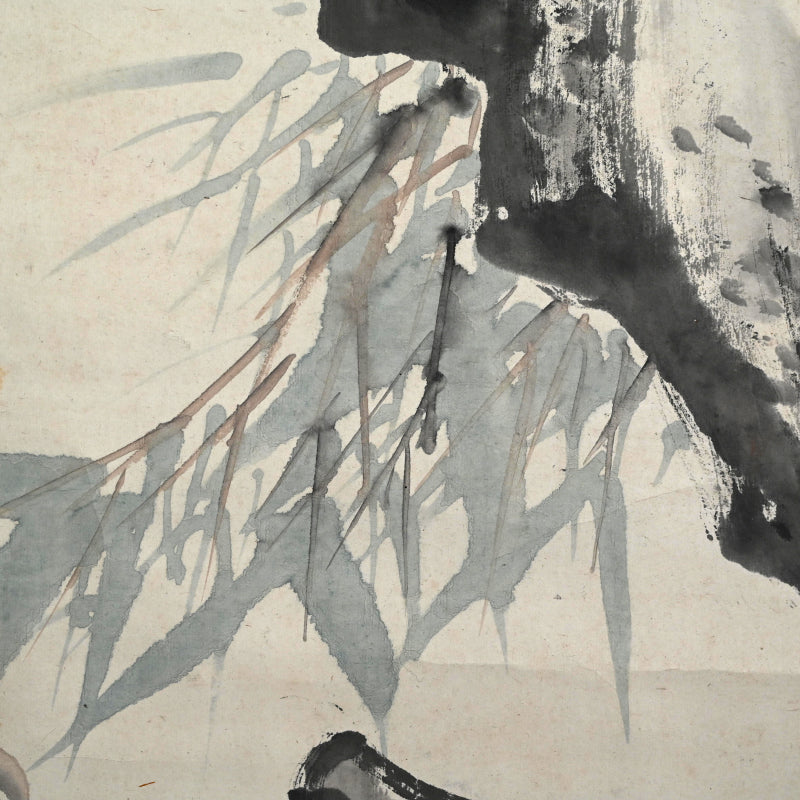 Massive Literati Painting of a Plum Tree ー豊島 海城