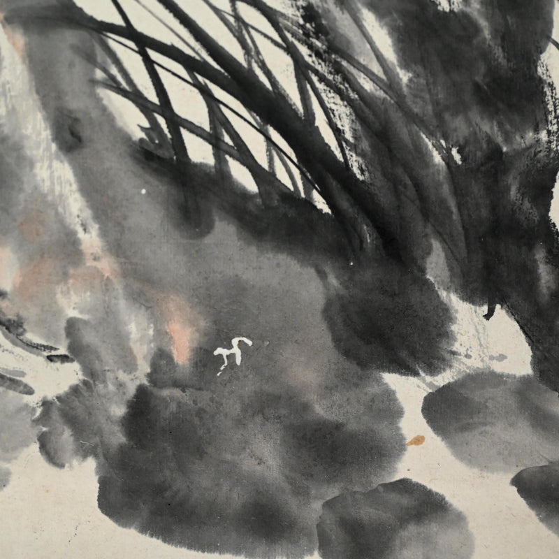 Massive Literati Painting of a Plum Tree ー豊島 海城