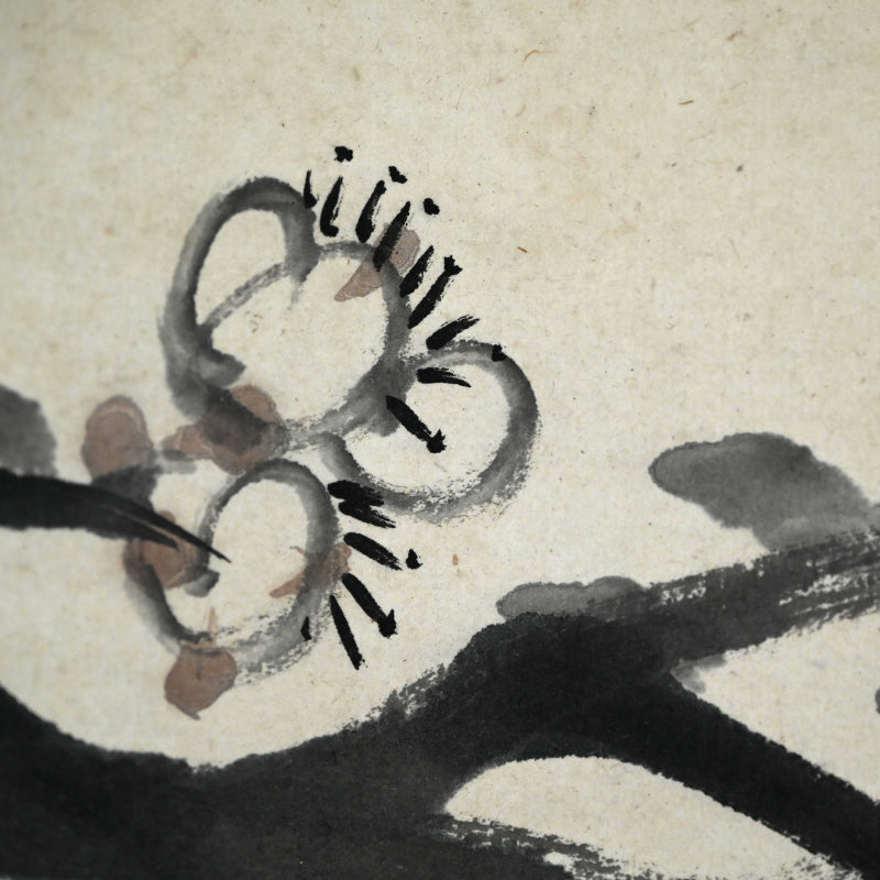 Massive Literati Painting of a Plum Tree ー豊島 海城