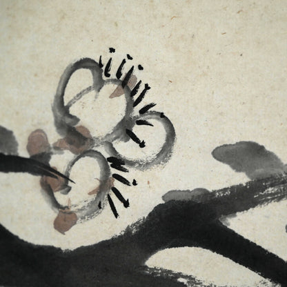 Massive Literati Painting of a Plum Tree ー豊島 海城