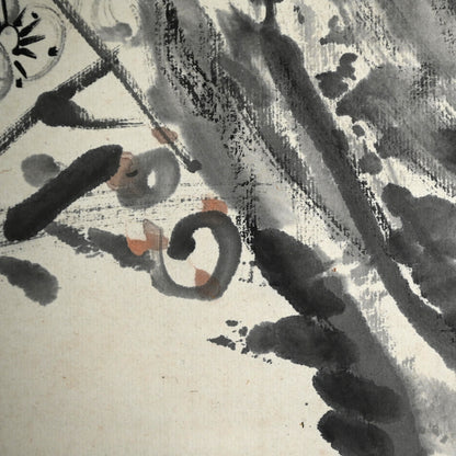 Massive Literati Painting of a Plum Tree ー豊島 海城