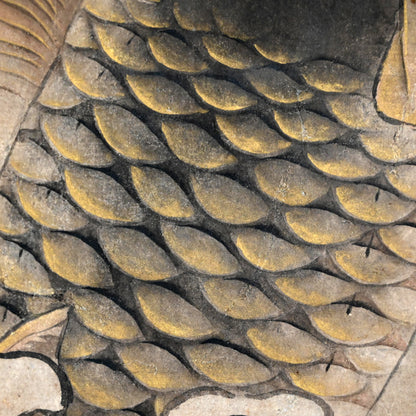 Massive Edo period Painting of Leaping Koi, Mori Gyokko