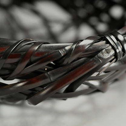 Woven Bamboo Basket ー二代 田邊 竹雲斎 “福海 花籃 鳳尾竹”