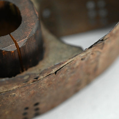 Iron Hanging Vase made of Yoroi (Samurai Armor) Parts