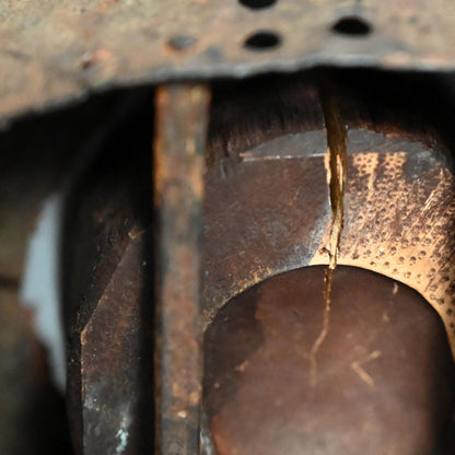 Iron Hanging Vase made of Yoroi (Samurai Armor) Parts