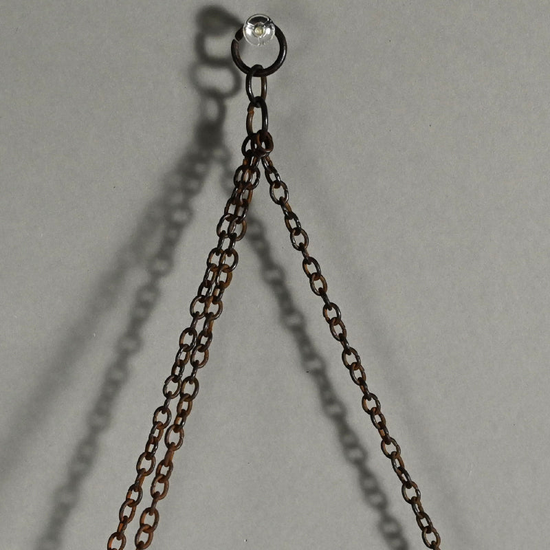 Iron Hanging Vase made of Yoroi (Samurai Armor) Parts