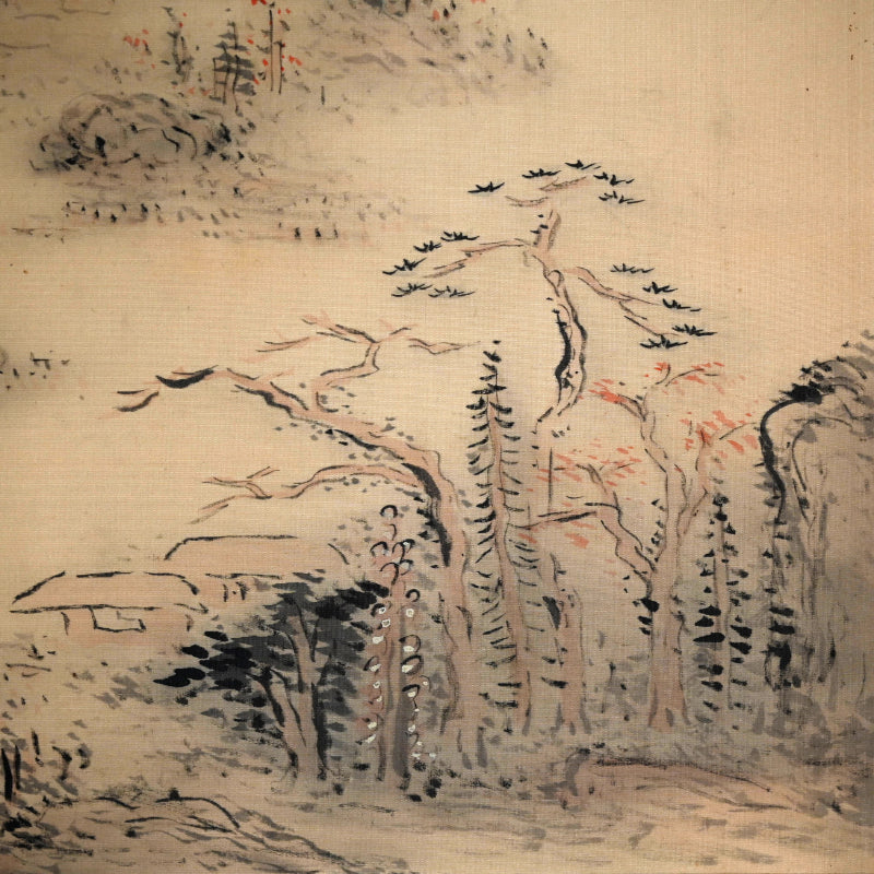 Silk Landscape Scroll ー白倉 二峰