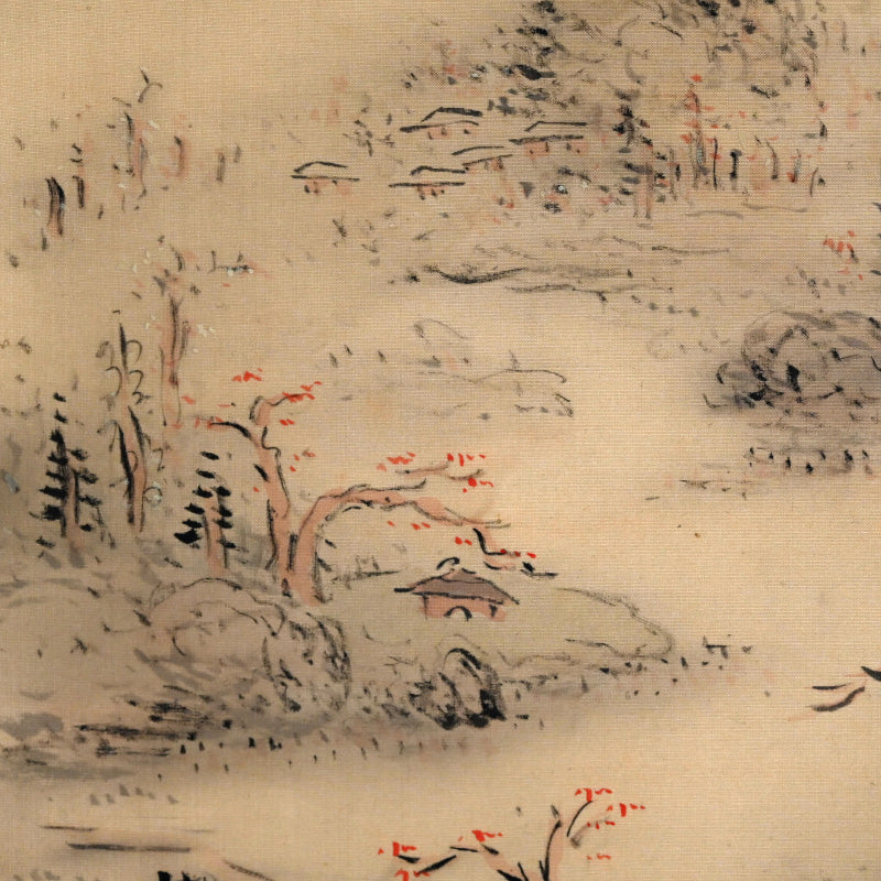 Silk Landscape Scroll ー白倉 二峰