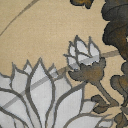 Chrysanthemum Painting by Buddhist Nun ー大石 順教 半折 “菊花”