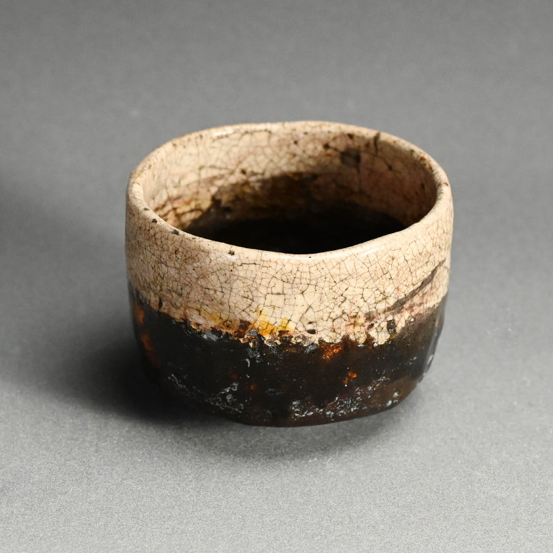 Antique Japanese Chawan Tea Bowl ー本阿弥 光瑳 “根分茶碗”