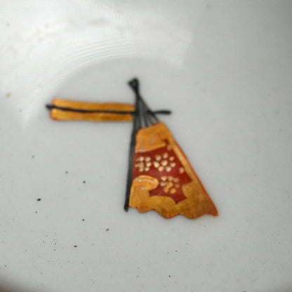 Antique Japanese Porcelain Kutani Sencha Tea Set, Koyama ー金蘭手九谷 煎茶々碗 五客