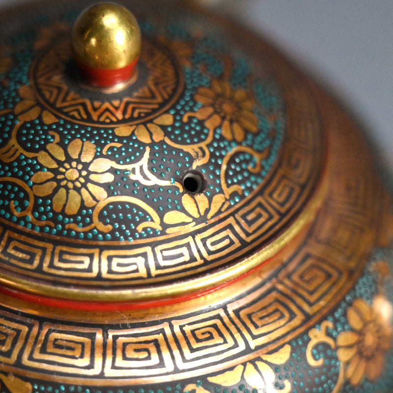 Antique Japanese Porcelain Kutani Sencha Tea Set, Koyama ー金蘭手九谷 煎茶々碗 五客