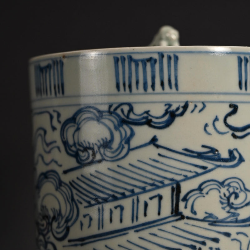 Edo p. Japanese Mizusashi, 1851 ー大綱 宗彦, 喜祐 "雲堂水指"