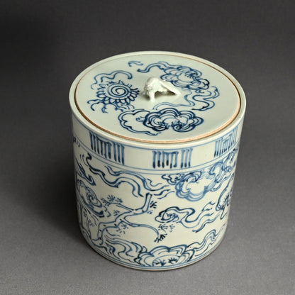 Edo p. Japanese Mizusashi, 1851 ー大綱 宗彦, 喜祐 "雲堂水指"