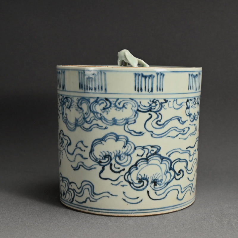 Edo p. Japanese Mizusashi, 1851 ー大綱 宗彦, 喜祐 "雲堂水指"