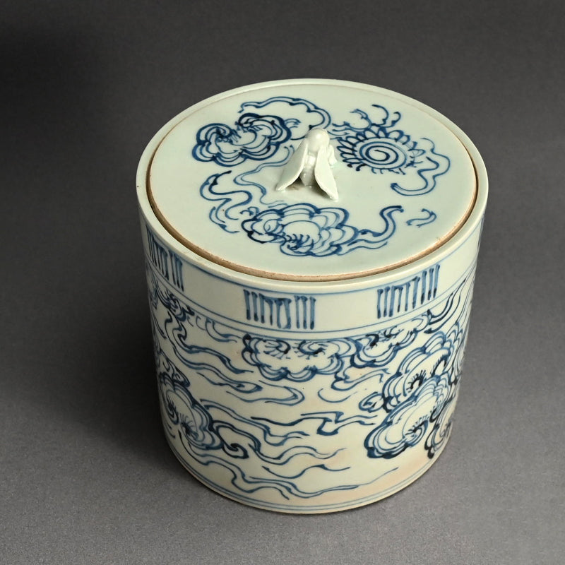 Edo p. Japanese Mizusashi, 1851 ー大綱 宗彦, 喜祐 "雲堂水指"