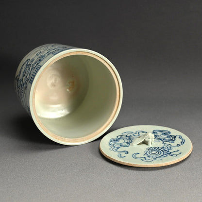 Edo p. Japanese Mizusashi, 1851 ー大綱 宗彦, 喜祐 "雲堂水指"