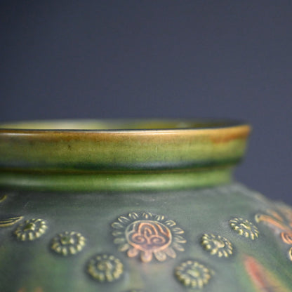 Rare! Sansai Vase ー宮永 東山 “三彩古代文 花瓶”