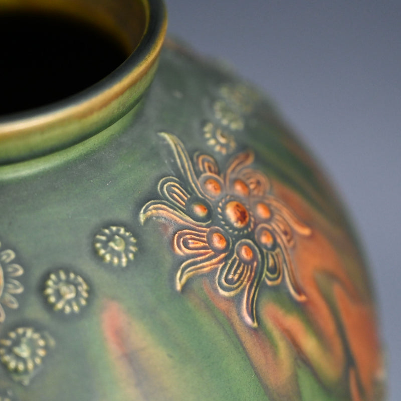 Rare! Sansai Vase ー宮永 東山 “三彩古代文 花瓶”