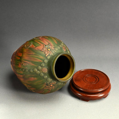 Rare! Sansai Vase ー宮永 東山 “三彩古代文 花瓶”