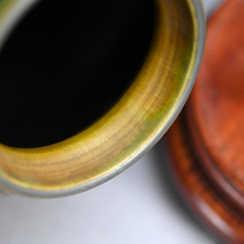 Rare! Sansai Vase ー宮永 東山 “三彩古代文 花瓶”