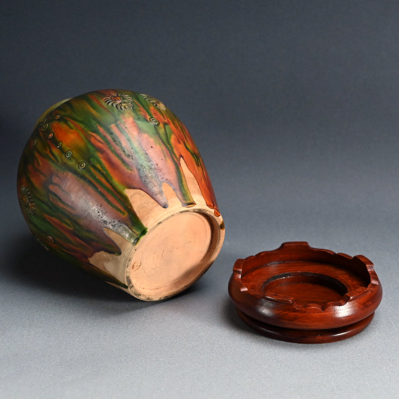 Rare! Sansai Vase ー宮永 東山 “三彩古代文 花瓶”