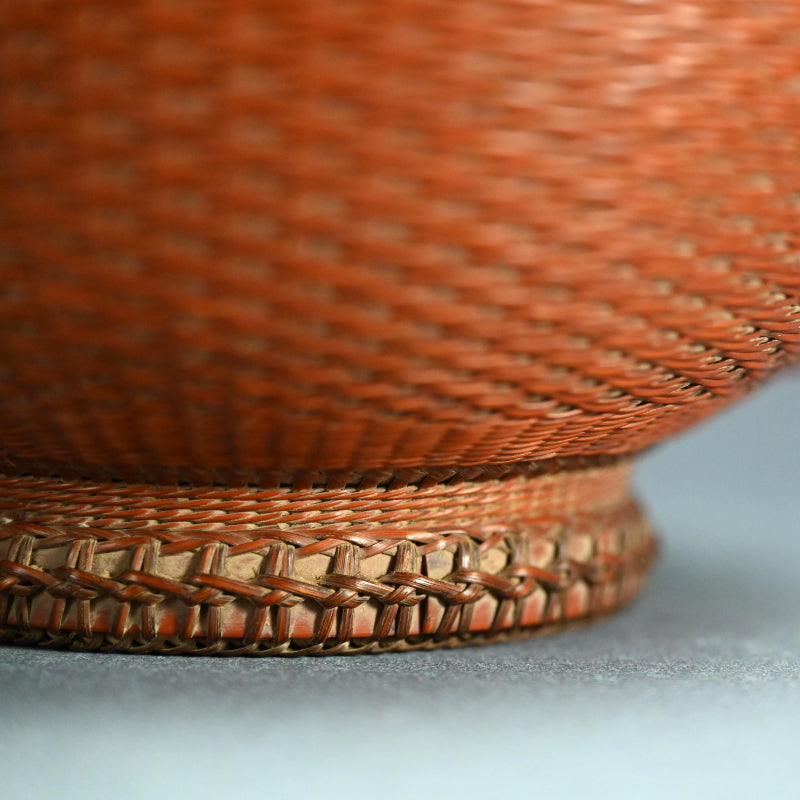 Imperial Artist Woven Bamboo Basket A ー八木澤 啓 “松風花籠”