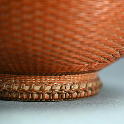Imperial Artist Woven Bamboo Basket A ー八木澤 啓 “松風花籠”