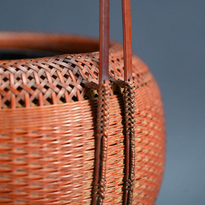 Imperial Artist Woven Bamboo Basket A ー八木澤 啓 “松風花籠”