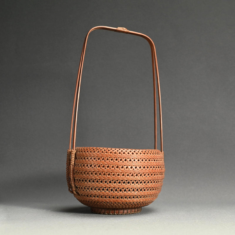 Imperial Artist Bamboo Basket B ー八木澤 啓 “縄目投入籠“