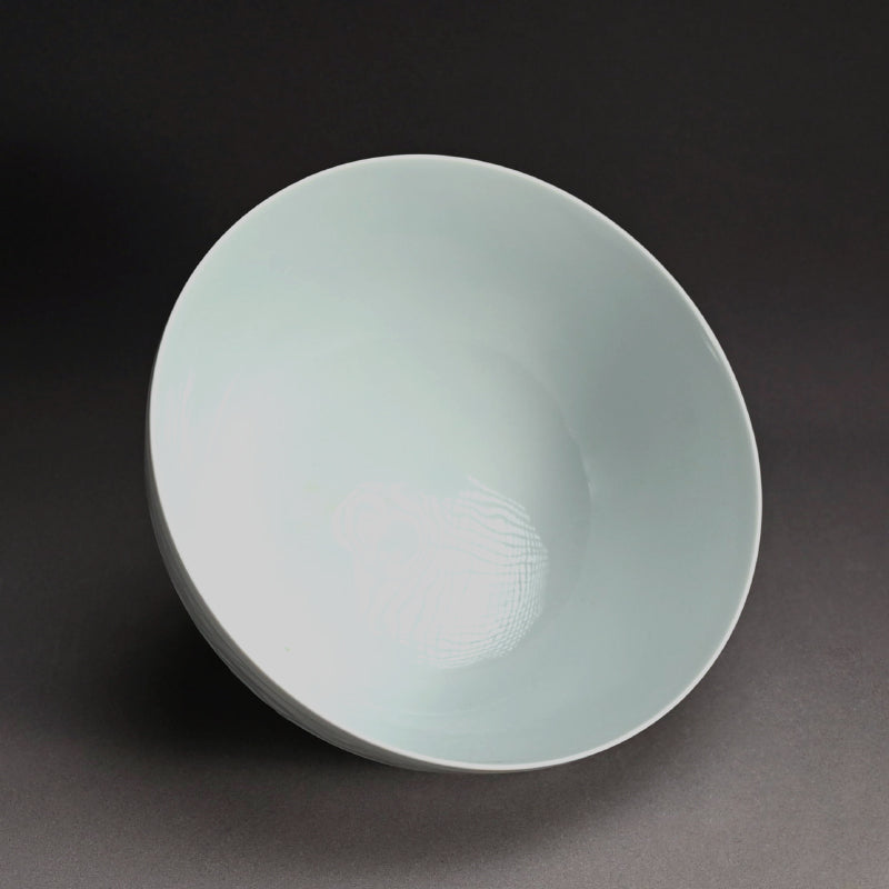 Antique Hakuji Porcelain Bowl ー加藤 渓山 “白磁青銅模様 鉢”