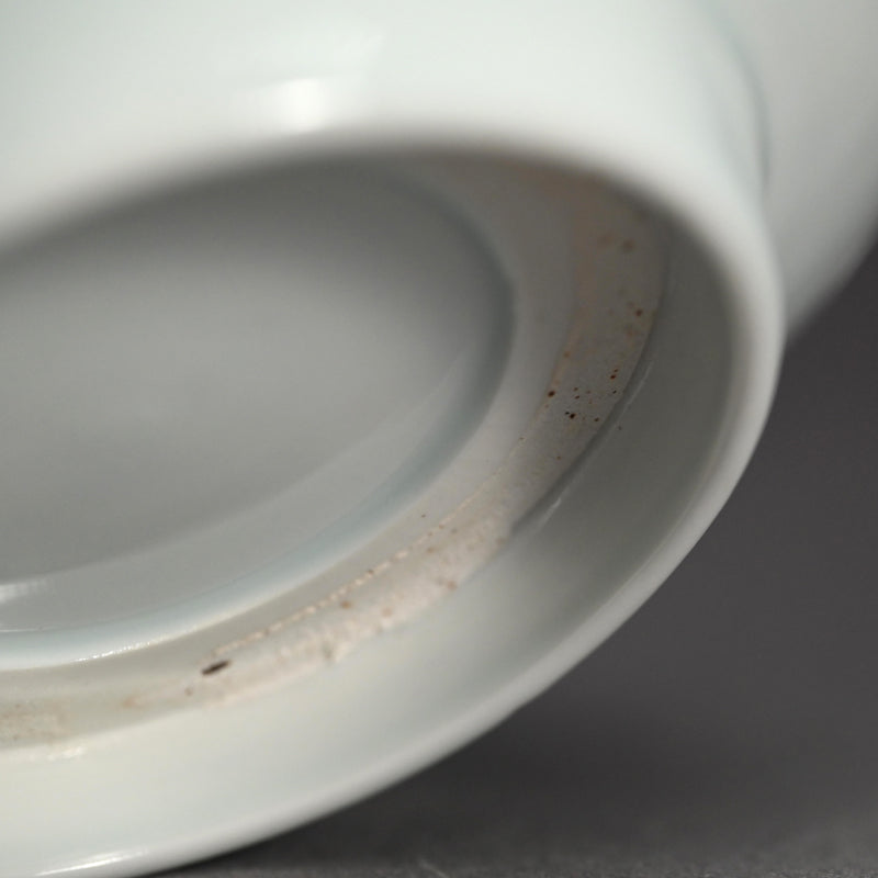 Antique Hakuji Porcelain Bowl ー加藤 渓山 “白磁青銅模様 鉢”