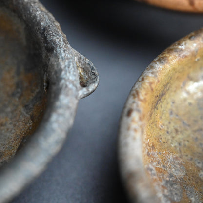 Exquisite! Antique Japanese Tokoname Katakuchi Bowl Set ー常滑 片口小皿 五客