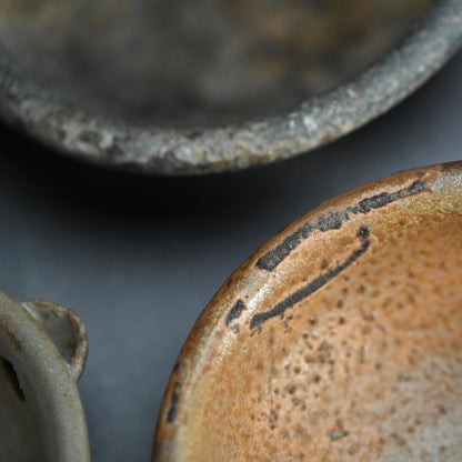 Exquisite! Antique Japanese Tokoname Katakuchi Bowl Set ー常滑 片口小皿 五客