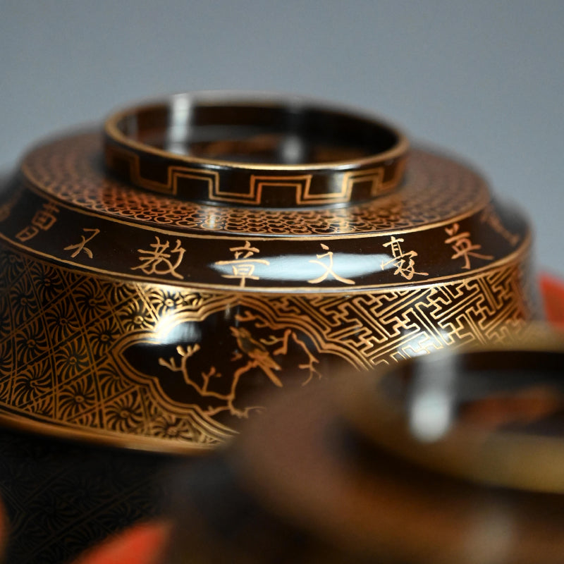 Wajima Lacquer Bowl Set From the Takahashi family personal collection ー橘屋 友七