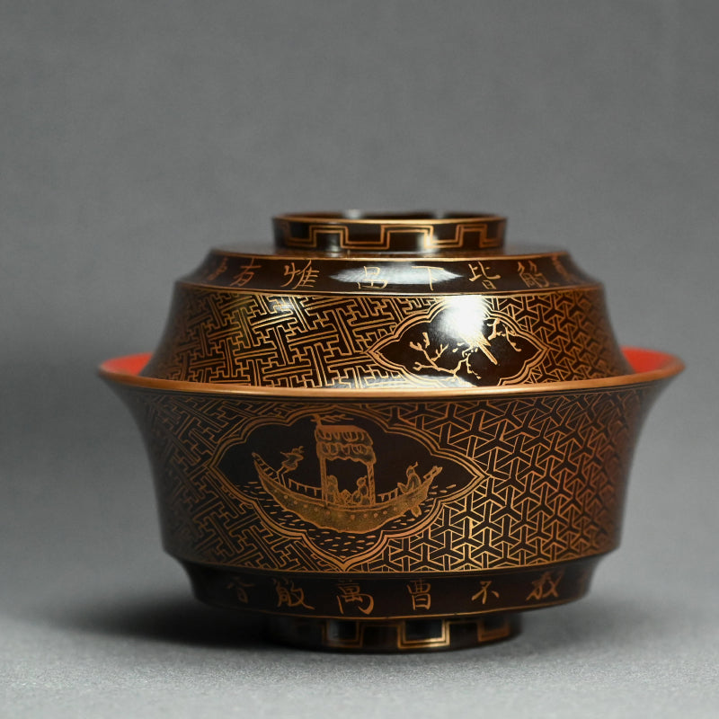 Wajima Lacquer Bowl Set From the Takahashi family personal collection ー橘屋 友七