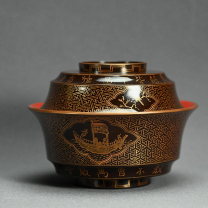 Wajima Lacquer Bowl Set From the Takahashi family personal collection ー橘屋 友七