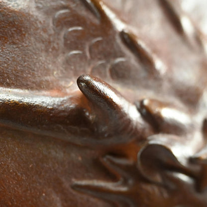 Large Antique Bronze Dragon Vase Vase ー大島 如雲 “雲龍花瓶”