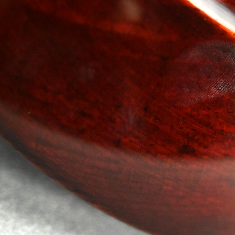 5 pc Lacquer Plate Set, Red Bamboo ー服部 峻昇 “松溜塗朱竹 銘々皿”