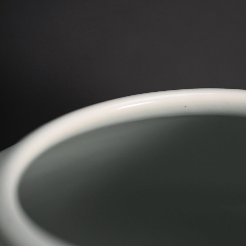 Porcelain Vase, Iris ー宮川 (真葛) 香山 "復興記念 横濱大博覧會 昭和十年"