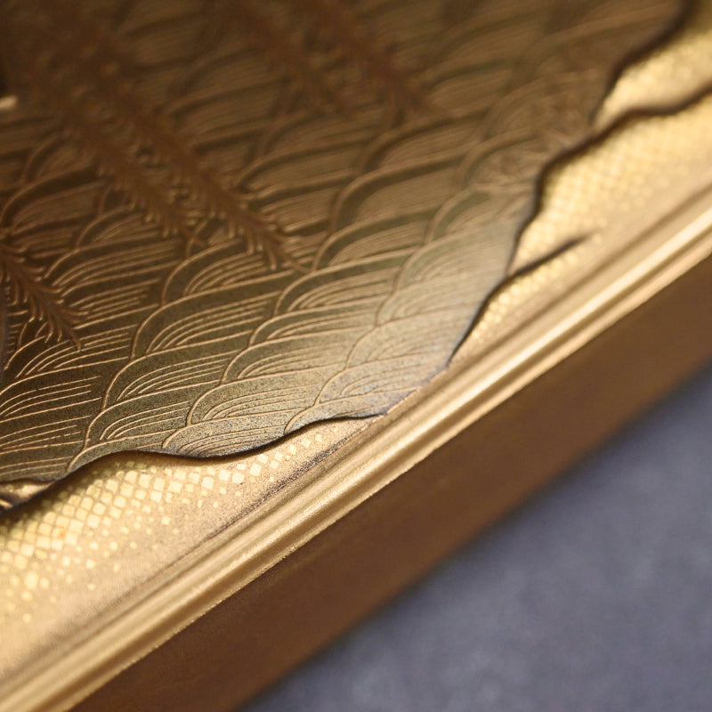 Antique Japanese Shimmering Gold Lacquer Suzuri Bako Writing Box ー"柳橋蒔絵御小硯"
