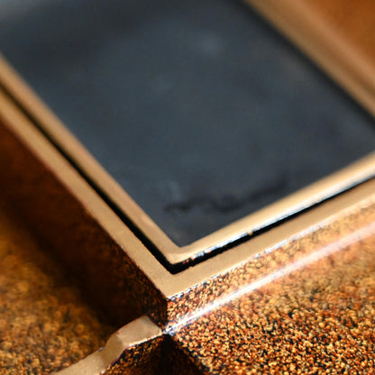 Antique Japanese Shimmering Gold Lacquer Suzuri Bako Writing Box ー"柳橋蒔絵御小硯"